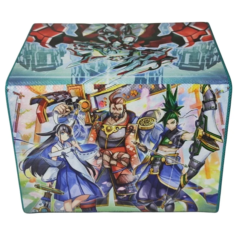 Card Case Yu-Gi-Oh Mamonaka The Vaylantz Genesis Grand Duke Diy Leather Action Toy Figures Anime Game Collection Storage Box