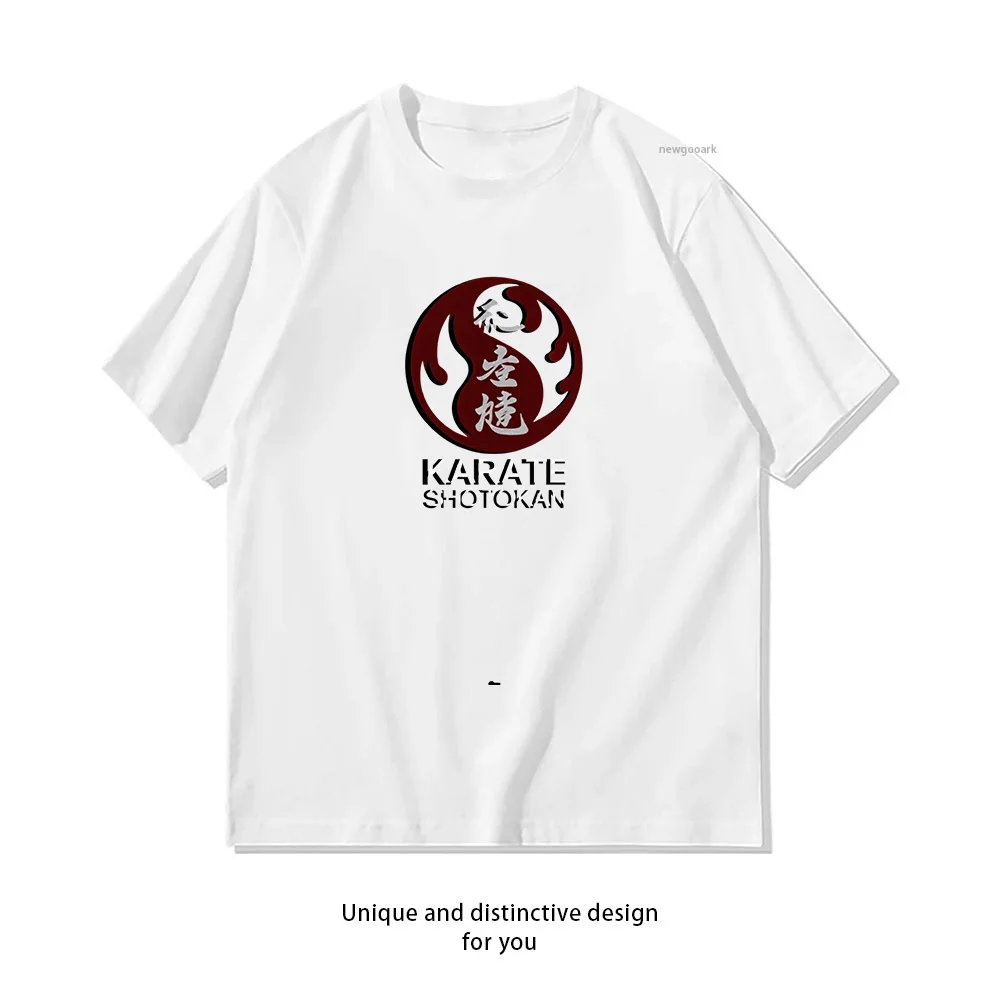 Karate Shotokan Martial Arts T-Shirt Design  Casual Cotton Short Sleeve Tee for Men Women