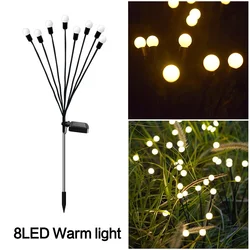 Luz de luciérnaga LED Solar para exteriores, luces de paisaje alimentadas por la luz Solar a prueba de agua, luces de jardín, luz de decoración de jardín
