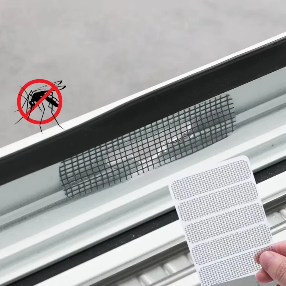 Invisible Mosquito Screen Repair Patch Mesh Sticker for Window Door Screens Exhaust Grille Drain Holes Quick Self Adhesive Fix