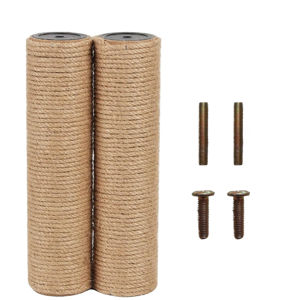 2-piece set of cat tree grabbing pillars to replace sisal pole parts, suitable for cat tower cat climbing frames (M8, 14.5 inche