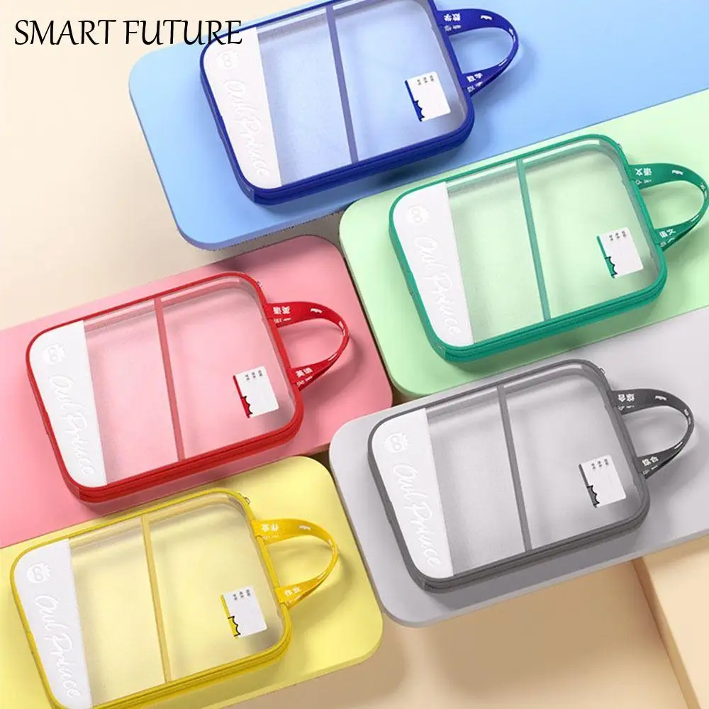 

Прозрачная сумка для файлов формата А4, L-образная сумка для классификации предметов большой емкости, двухслойный утолщенный карман для файлов для студентов