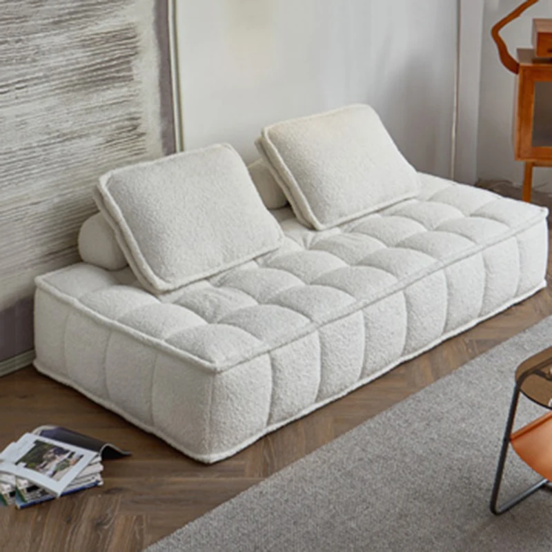 Nowoczesny modułowy Sofa Nordic tani Salon dla dorosłych relaksująca leniwa kanapa podłoga nowoczesna rozkładana Canape Salon włoskie meble