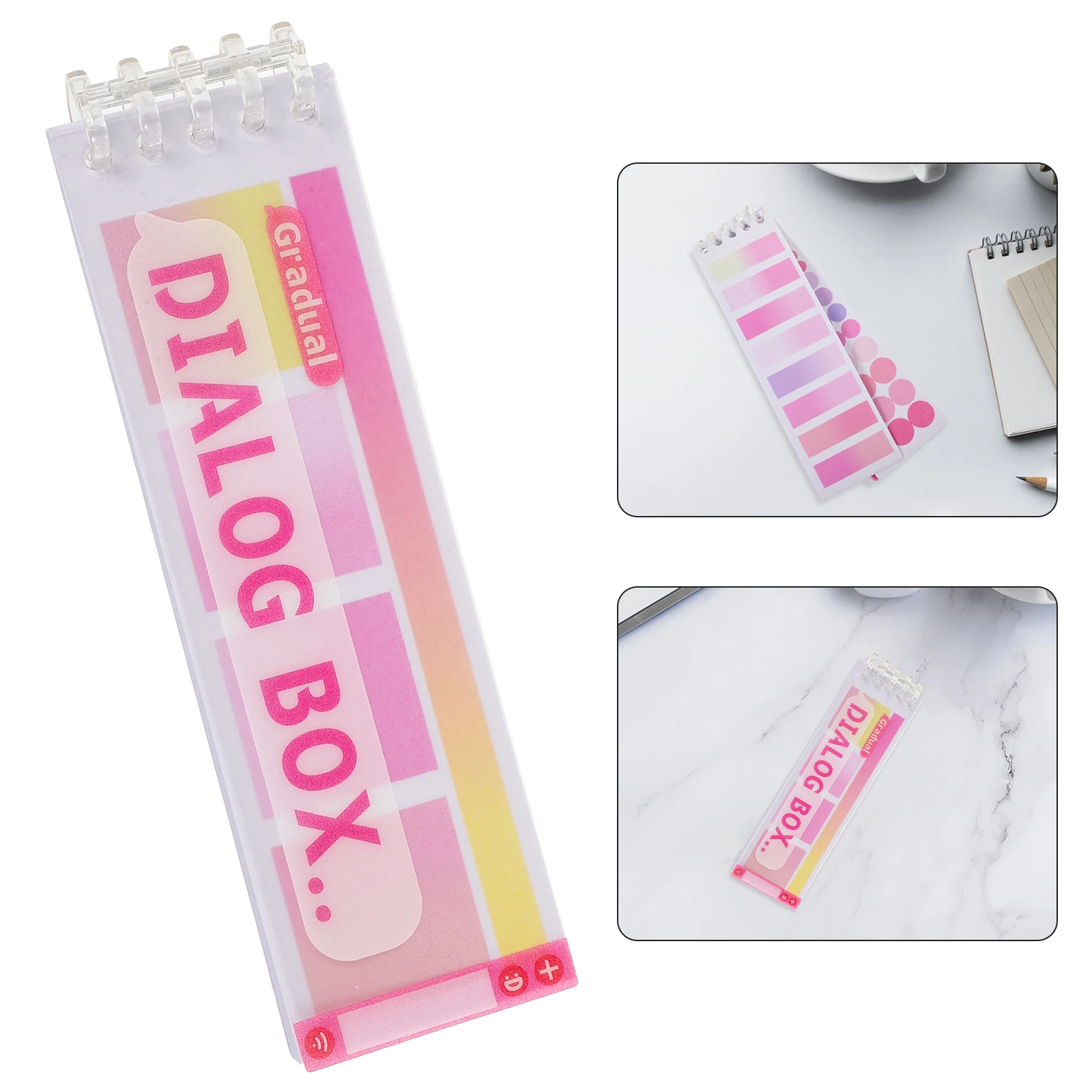 

1 Book Of Gradual Change Portable Note For School Office Home Adorable Animal Pattern Self-Adhesive Tearable Pads Daily Use