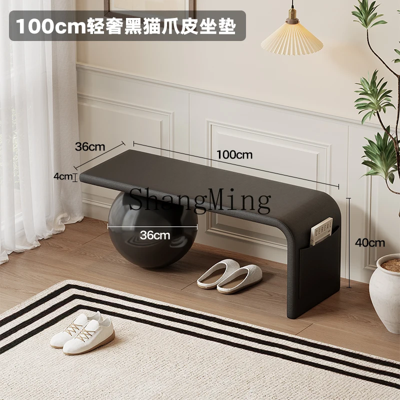 CL home shoe change stool door home can sit and wear shoe cabinet integrated small apartment light luxury high sense long stool