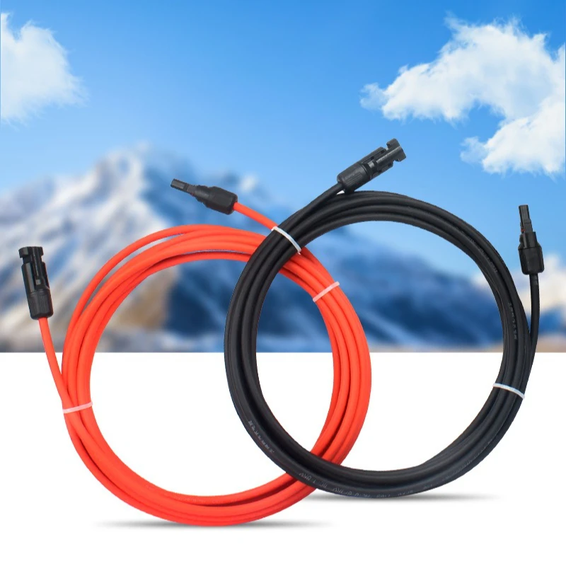 

Solar photovoltaic DC extension line 10/12AWG copper core high-voltage cable national standard M C,4 connector