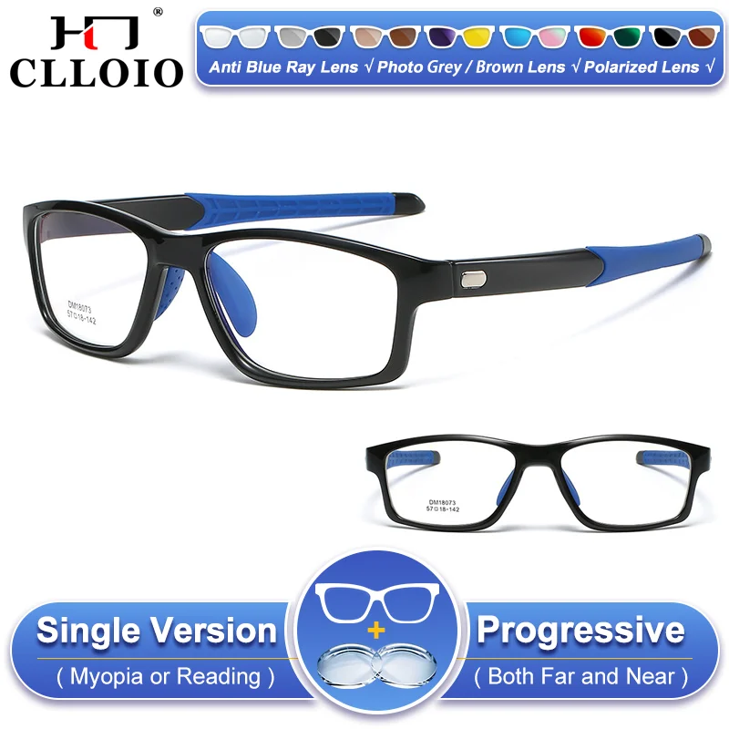 

Очки CLLOIO: Простые спортивные фотохромные оптические очки с защитой от скольжения для мужчин, для активного отдыха, велоспорта, прогрессивные, с диоптриями, для чтения