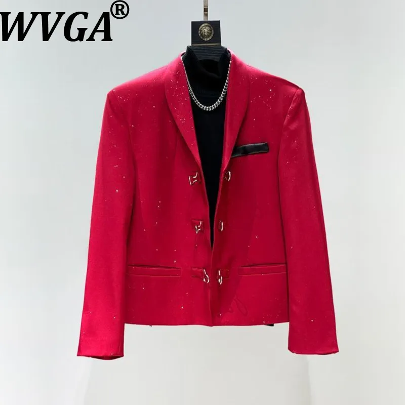 

WVGA весна осень новые мужские модные короткие пиджаки с золотым тиснением «Звездное небо» нишевые шикарные повседневные прямые брюки для костюма Ins W13222