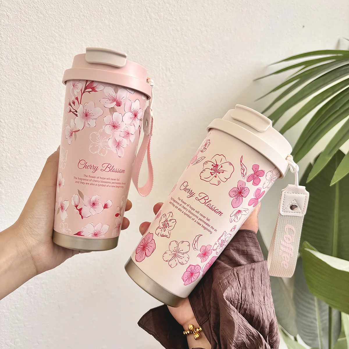 500 مللي الحرارية مقهى القهوة القدح سيارة الترمس القدح مانعة للتسرب السفر كوب حراري للشاي القهوة زجاجات مياه الفولاذ المقاوم للصدأ للفتيات #4