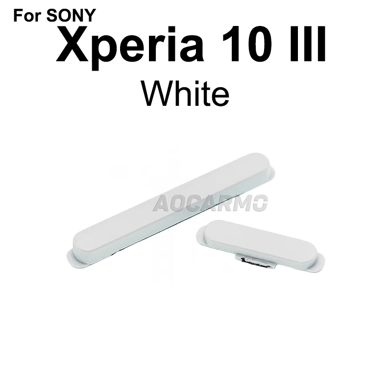 Aocarmo For Sony Xperia 10 III X10iii Volume Key Voice Assistant Button Switch XQ-BT52 XQ-BT44 SO-52B SOG04