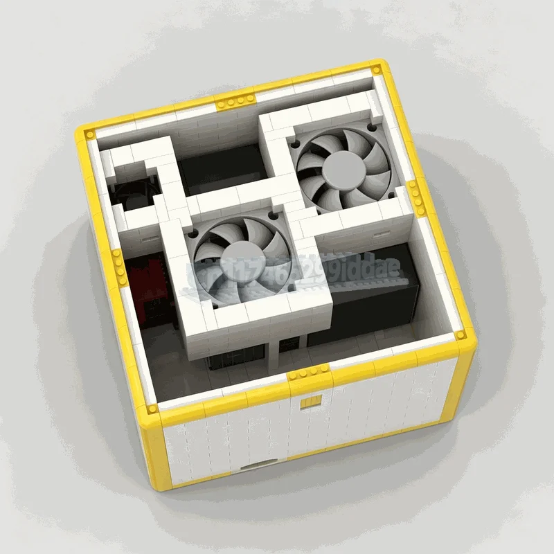 1513PCS Raspberry Pi Simple Cloud Case MOC Technology Storage Model Custom Puzzle DIY Assembly Educational Building Blocks Gift