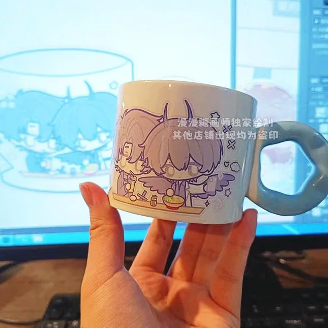 Z perspektywy wszechwiedzących czytelników |   Popołudniowa Herbatka Złoty Syn Liu Zhonghe Cosplay Słodki Pulchny Kubek