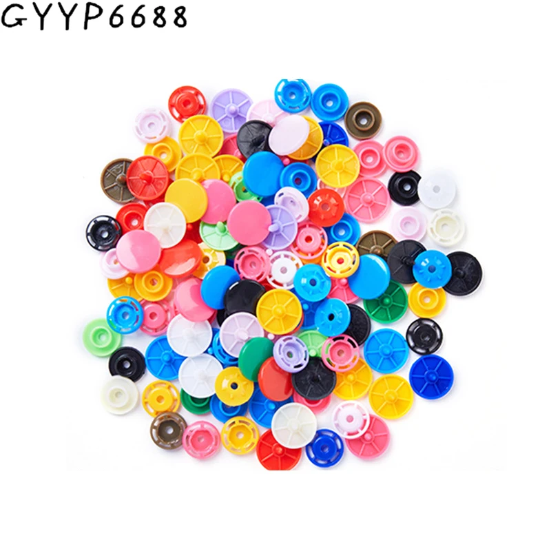 

1Set=1000PCS T8 14mm Round Resin Snap Buttons For DIY Craft Raincoat Bags Baby Clothes Quilt Cover Sheet Button Accessories