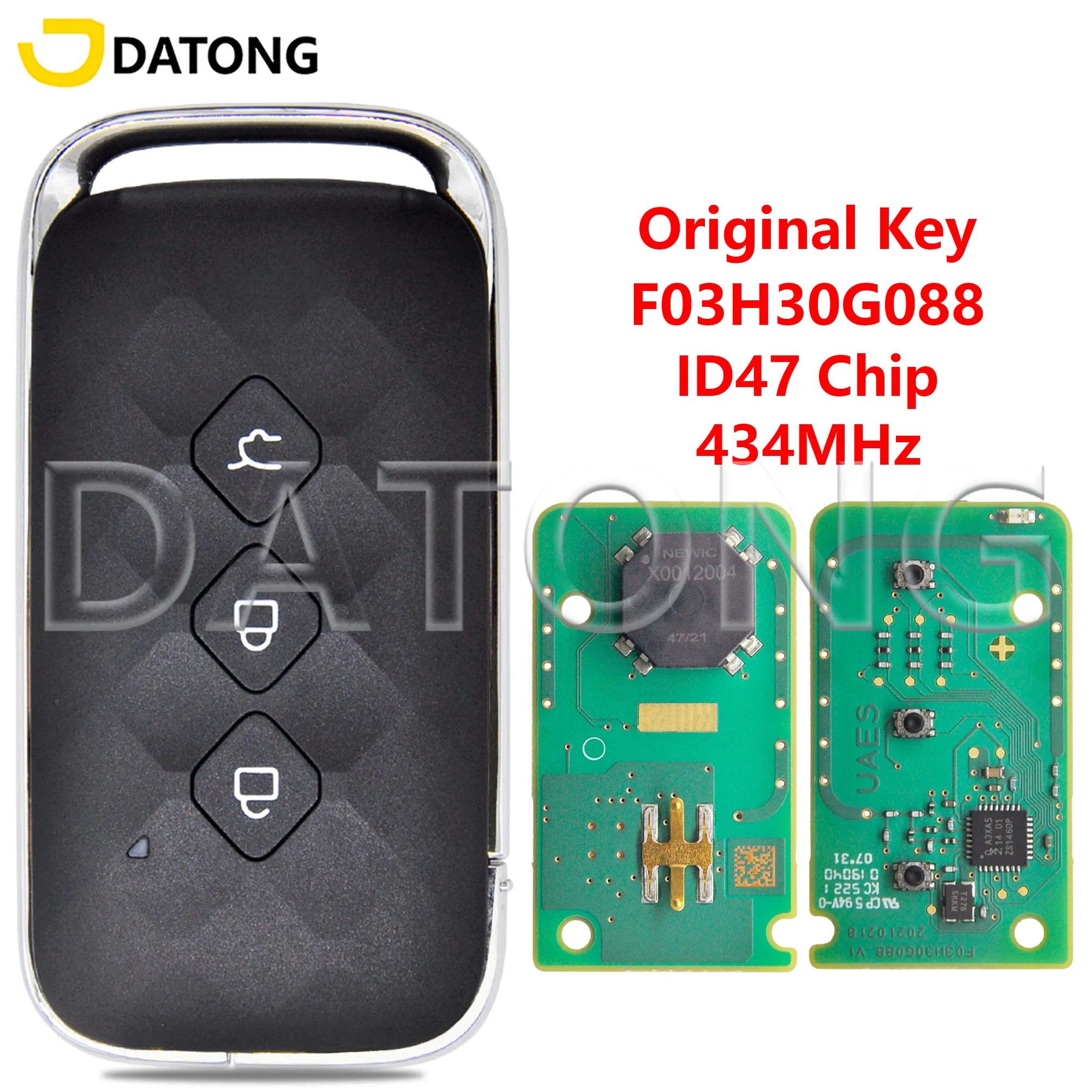 

Datong Original F03H30G088 ID47 HITAG3 434MHz Proximity Car Remote Key For Chevrolet Captive 2023 2024
