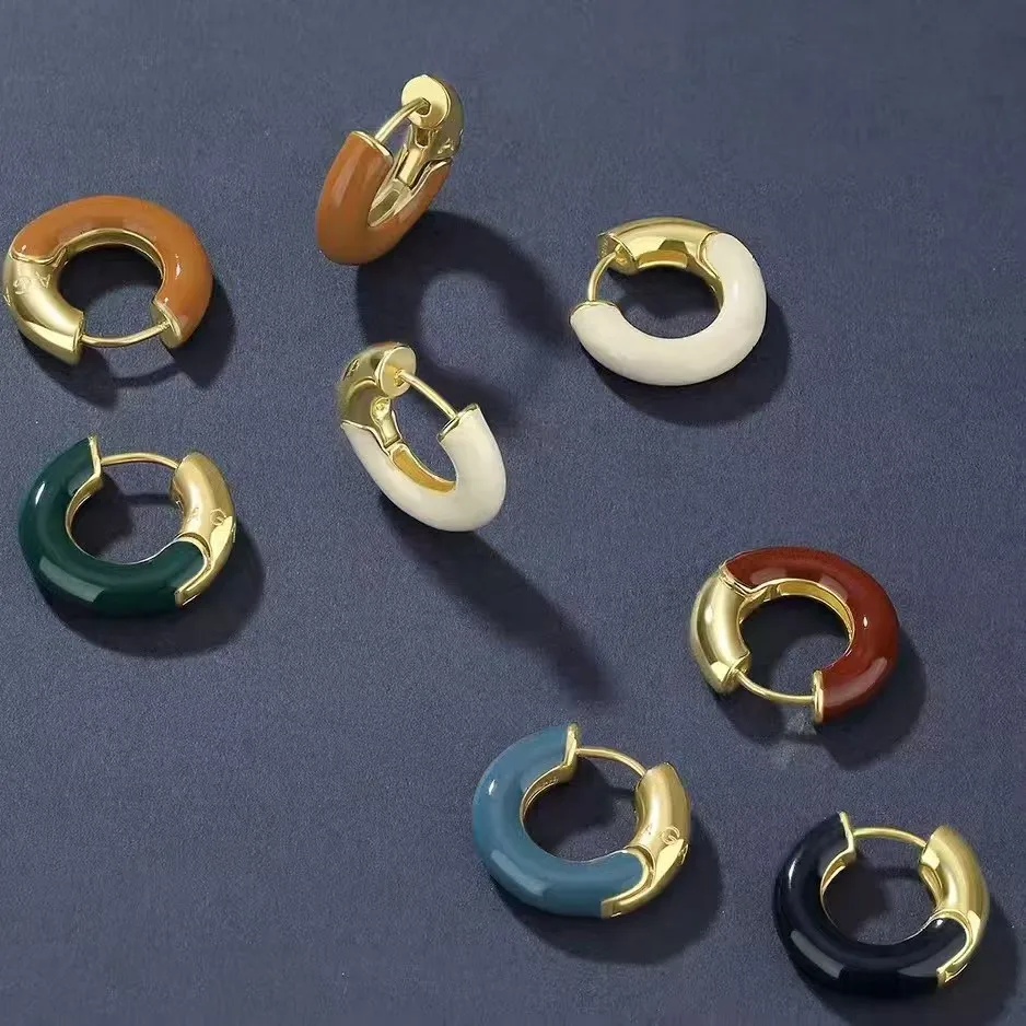 

Jenny&dave Circular Enamel Earrings Are Popular Earrings Jewelry Earrings Women's Earrings Ear Cuffs