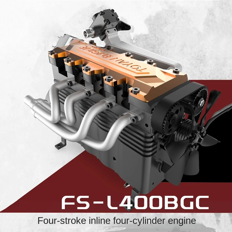 

New Engine Four-stroke Inline Four-cylinder Gasoline Engine Assembled Version Highly Precise Simulation Long Stroke Toy Model