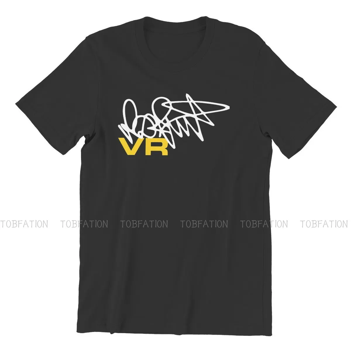 Moto GP Rossi Hand Signature Tshirt Vintage Gothic Men's Tees Tops Big Size Cotton O-Neck T Shirt