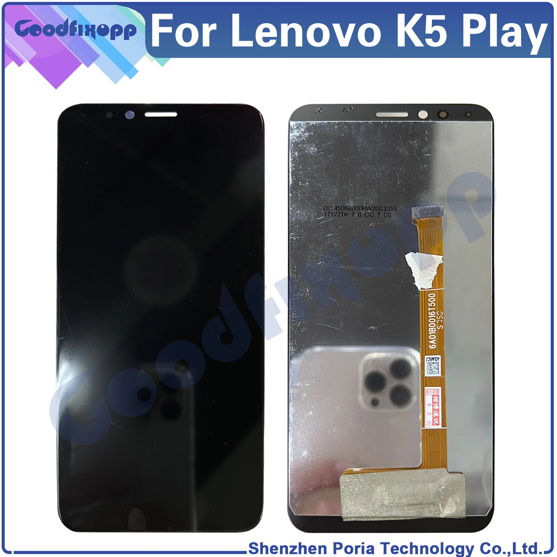 

For Lenovo K5 Play L38011 K5Play LCD Display Touch Screen Digitizer Assembly Replacement