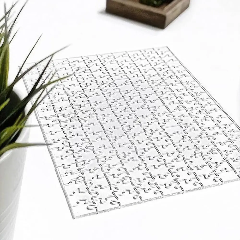 

Набор из 49/121/200/300 деталей: Забавная, уникальная акриловая головоломка «Невозможное» для снятия стресса, прозрачная, без рисунка, для всей семьи