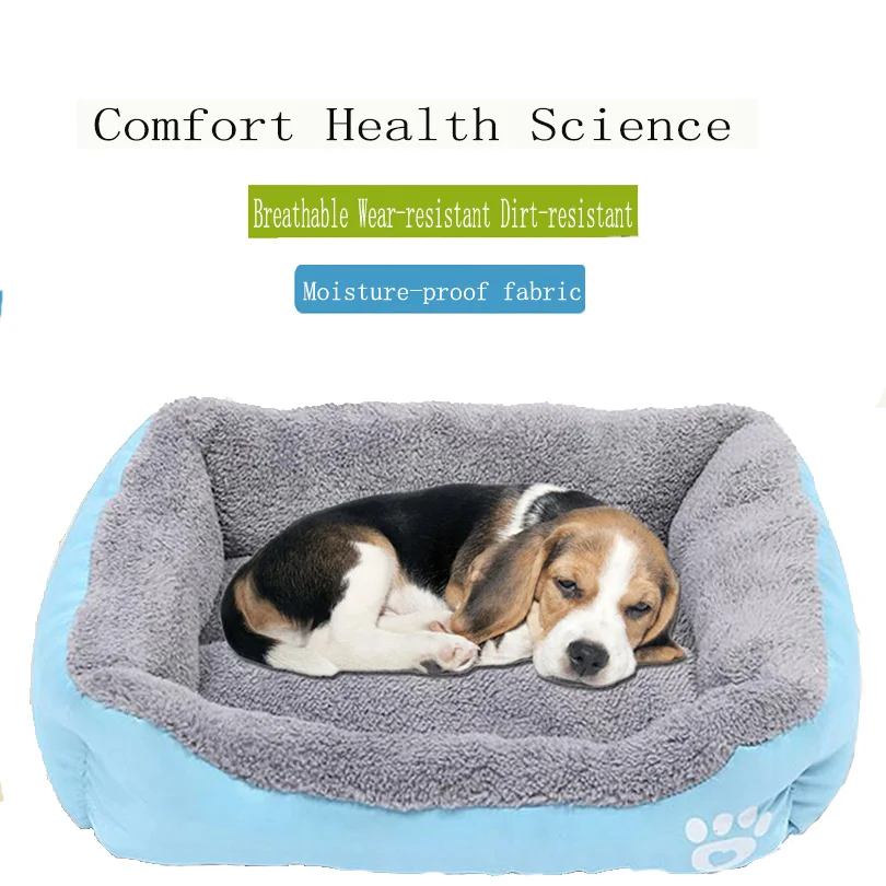 

Hot-selling pet bed pad autumn and winter waterproof thickened footprint lamb velvet kennel cat pad pet supplies