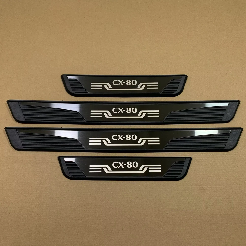 

Threshold Pedal For Mazda CX-80 Cx80 CX80 Car Accessories Door Sill Cover Trim Protector Exterior Styling Stickers 2024 2025