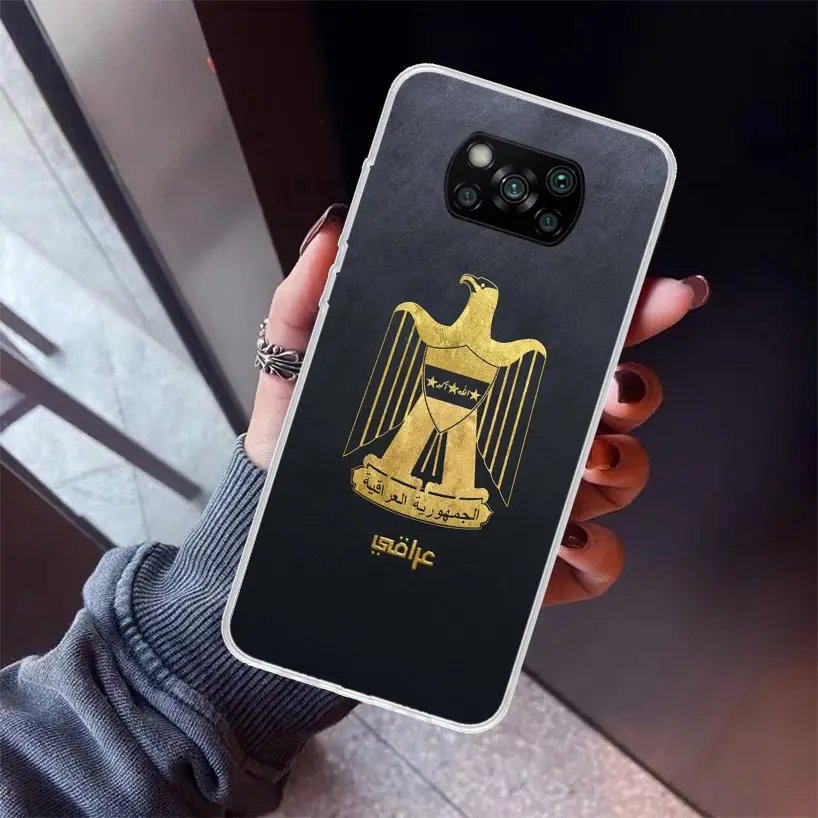 Iraqi Iraq National Flag Phone Case for Xiaomi Poco X6 X5 X4 X3 Nfc F6 F5 Pro F4 Gt F3 F2 F1 M5S M4 M3 5G Soft Cover Print Funda