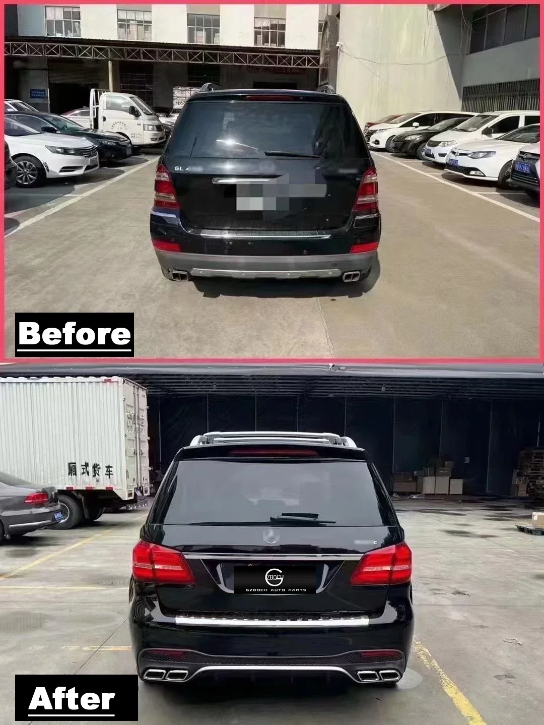 Обвесы для Mercedes-Benz GL-класса X164 смен на X166 GLS 63amg Передние автомобильные бамперы Задние автомобильные бамперы