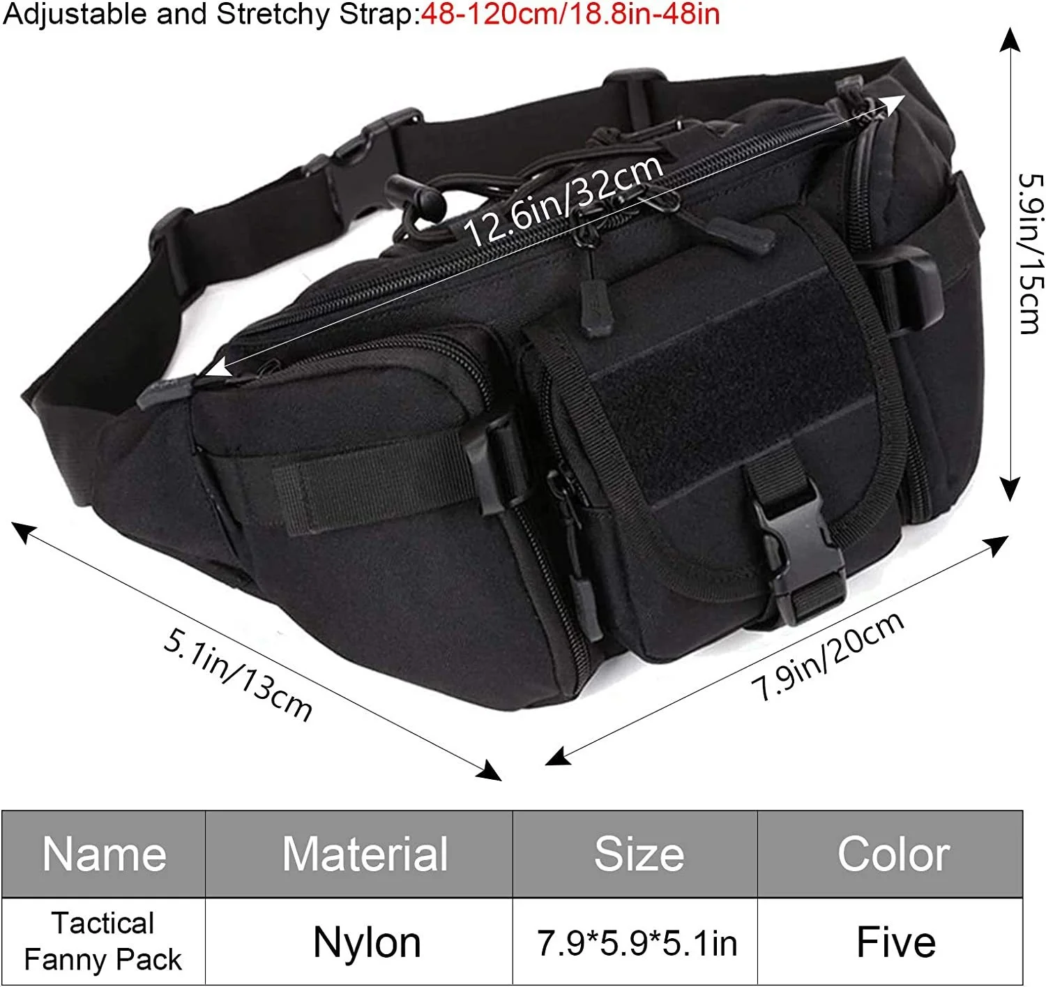 Outdoor Waist Bag Men Waterproof Molle Camouflage Hunting Hiking Climbing Fishing Phone Women Nylon Belt Pack Combat Chest Bags
