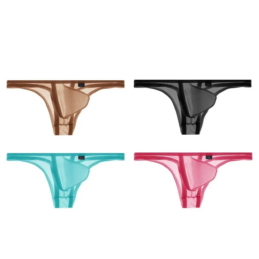 

men's underwear triangle with ice silk ultra-thin transparent A856