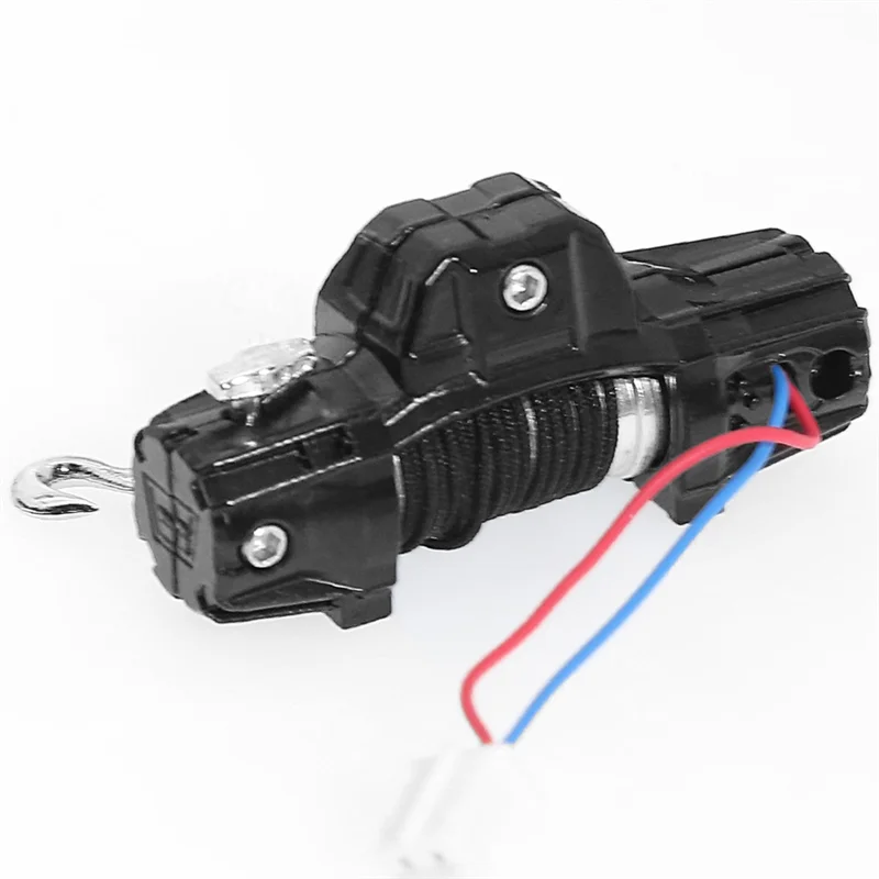 MACH-accessoires pour 1/18 TRX4M 1/24 RC, mise à niveau, Simulation de treuil automatique en métal, pièce de rechange simulée