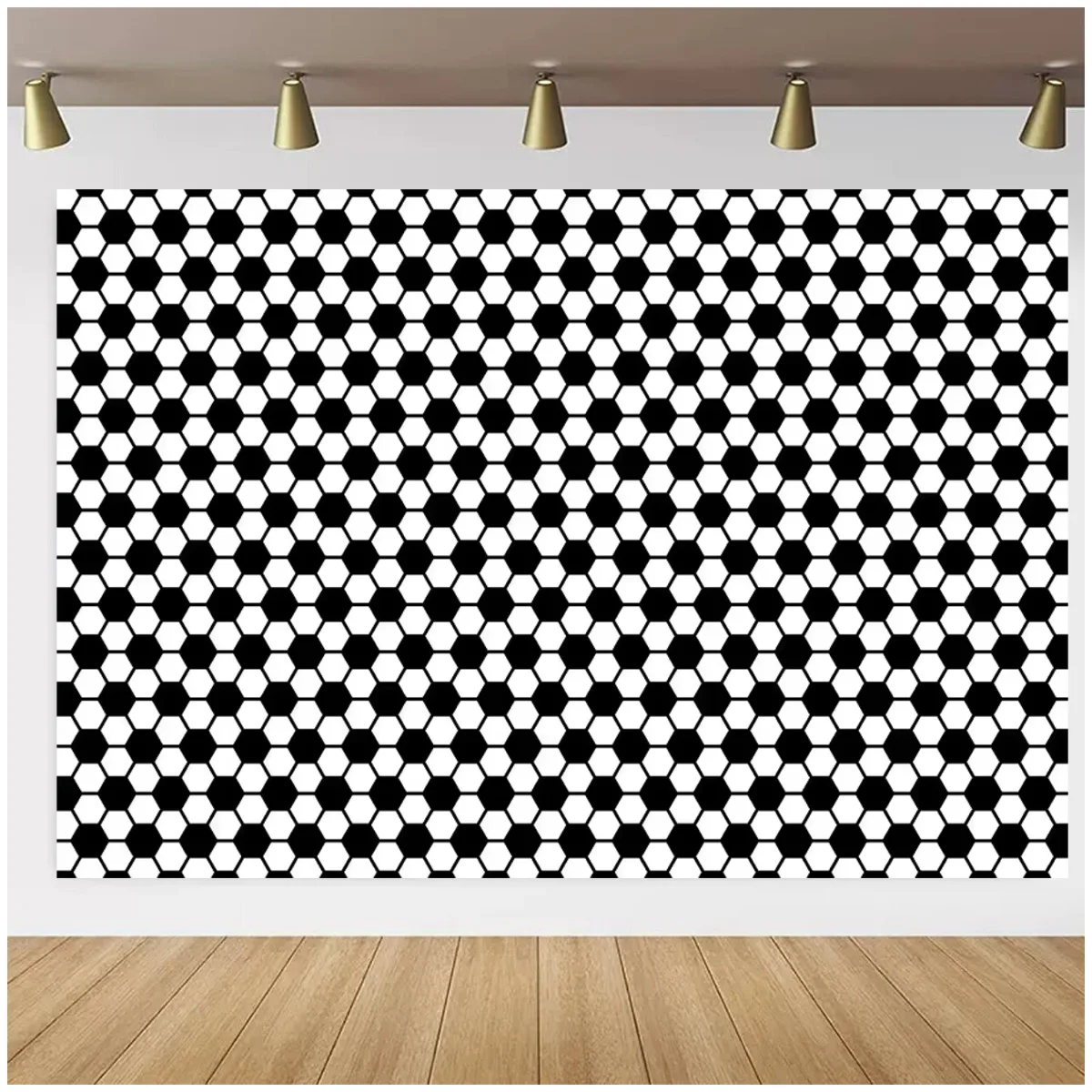 Texture Black and White Chessboard Birthday Grid Theme Photography Background Birthday Party Decora Banner Photography Prrops