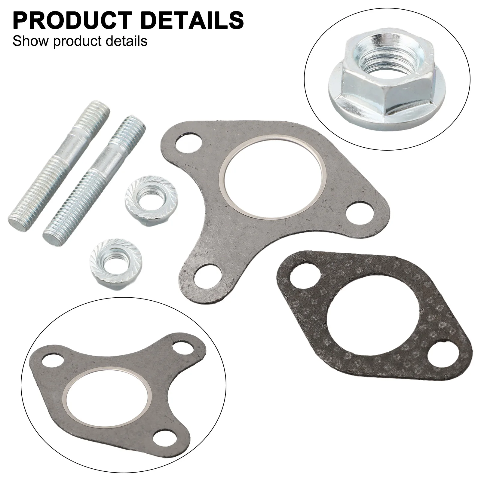 Muffler Exhaust Gasket Kits With Bolt And Nuts For Honda For GX390 For GX340 For GX270 For GX240 13HP 11HP 9HP 8HP Lawn Mower