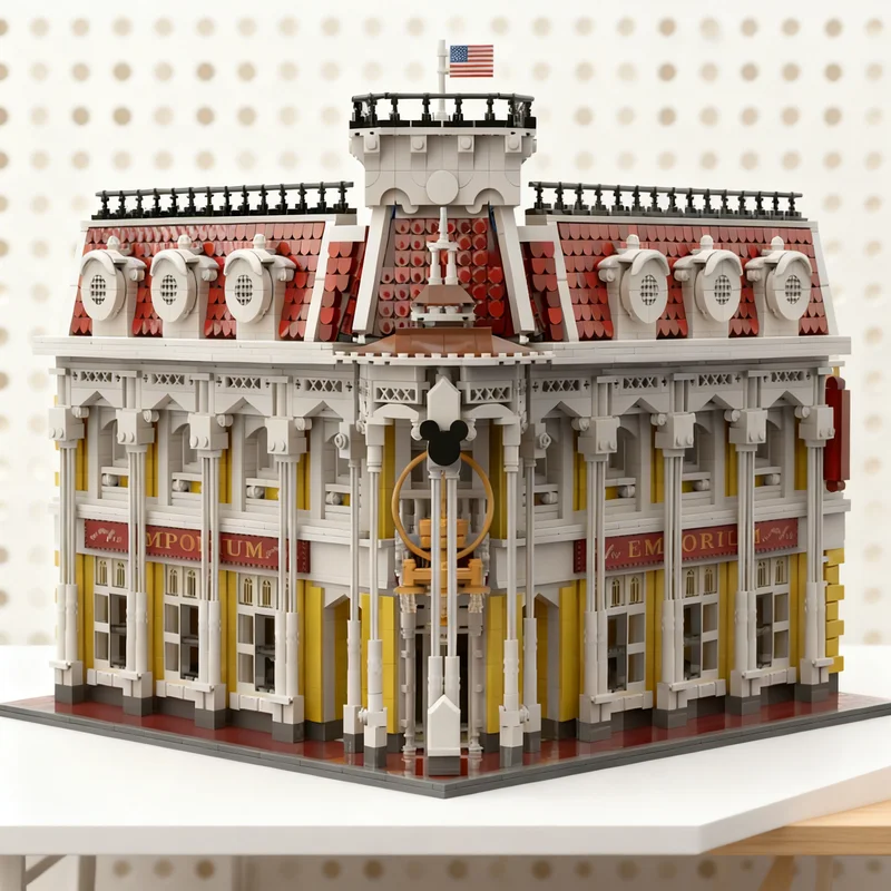 3499pcs MOC Magic Kingdom Emporium Disneieny Model Building Blocks Construction Christmas Gifts Toy Creative DIY Idea Assemble