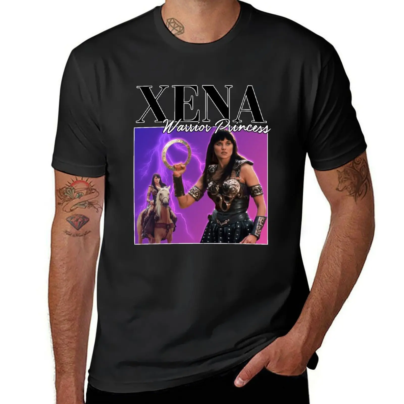 Xena Retro T-Shirt customs design your own for a boy summer clothes quick drying mens graphic t-shirts anime