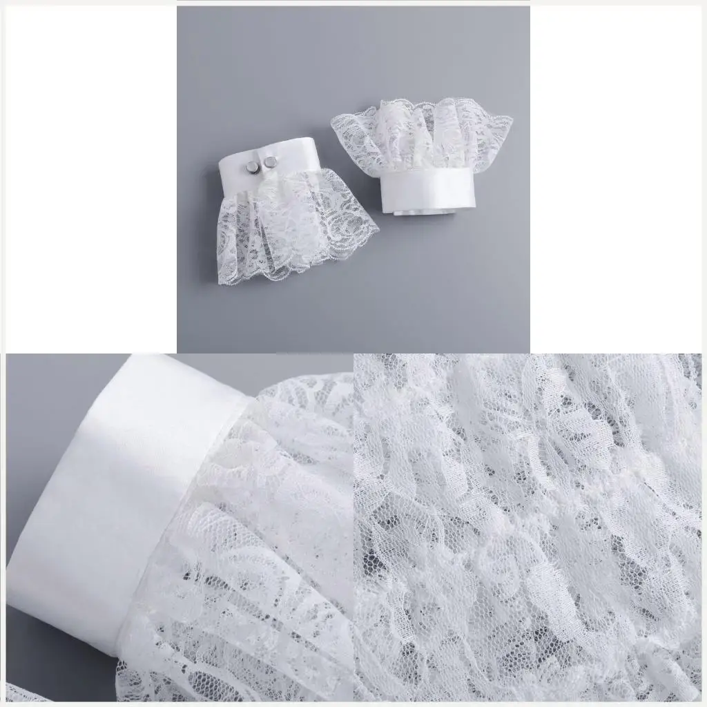 Afneembare ruches polsband voor meisjes kleding voor shirt of jurk