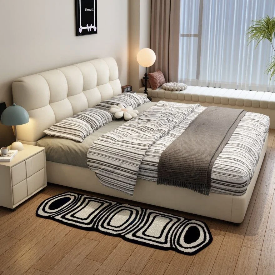 # Schwarzes Gestepptes Lederbe – King Size Bed Frame With Storage Drawers Bewertung und Preis