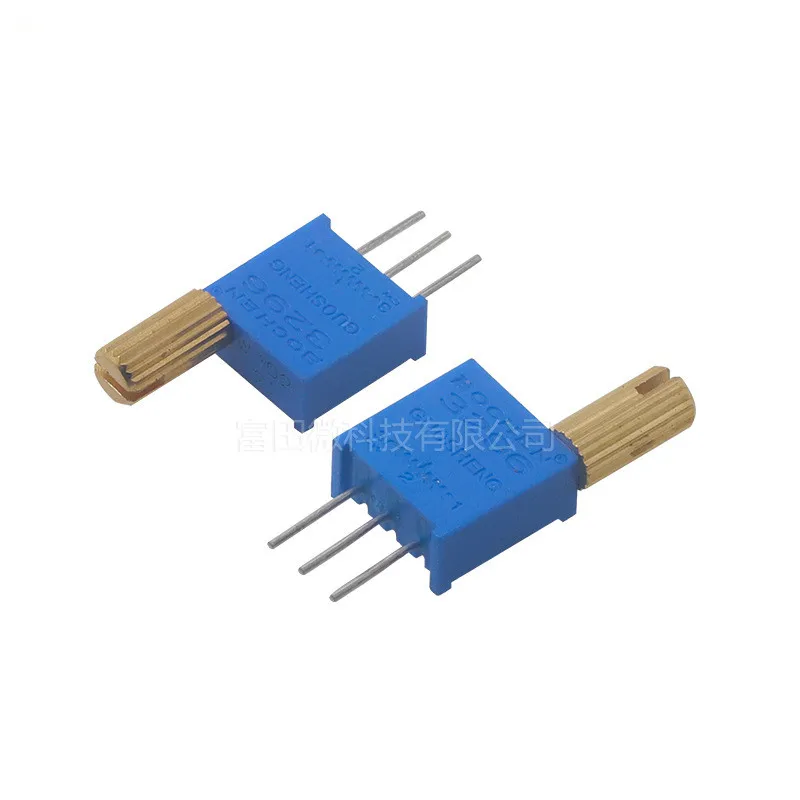 マルチターン調整可能ポテンショメータ,メタルシャフト,ロングハンドル,3296W, 5個