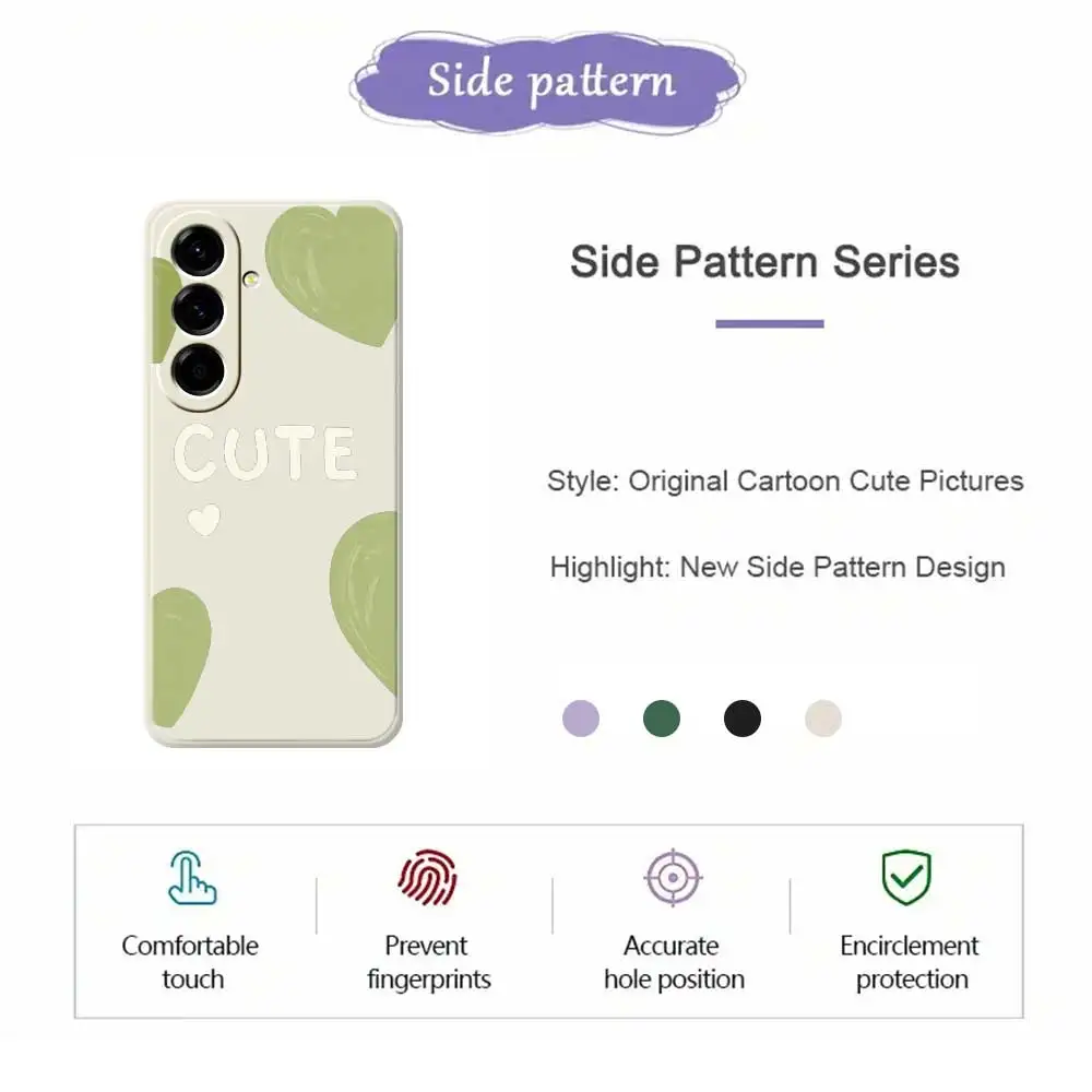 Cute Style Color Blocking Phone Case For Samsung Galaxy A56 A32 A23 A22 5G A32 A23 4G A55 A54 A53 A52 A51 A35 A34 A31 Soft Cover