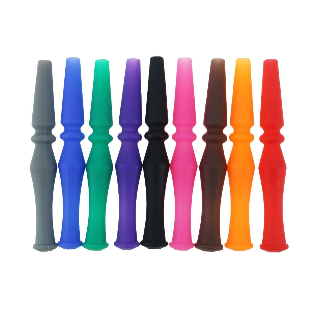 Silicone Mouthpiece Colorful 10pcs/Pack Drip Tip Hookah Shisha Pipe Sheesha Narguile Chicha Hose Handle Mouth Accessories