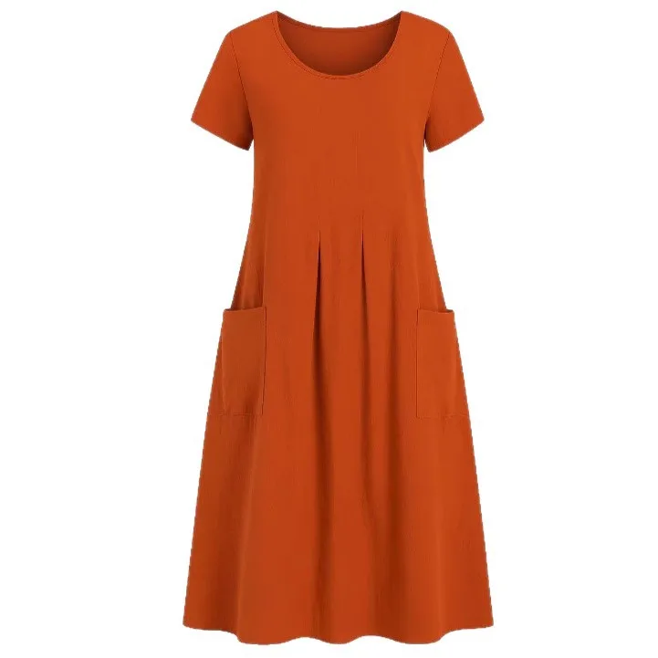 Los katoenen linnen Sve Dr Pure kleur zomer nieuwe Sle 2025, pendelen Sle dames Dr Casual Faion Dr