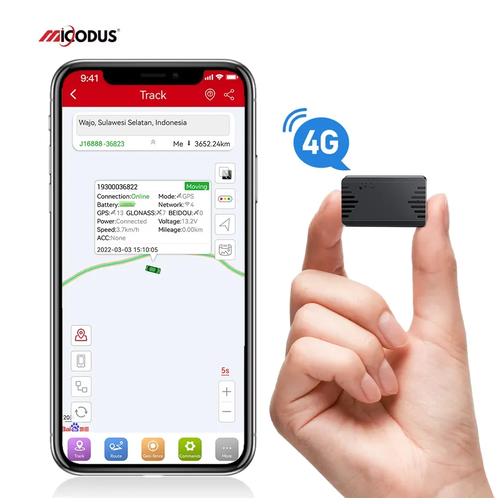 미니 Localizador 차량용 GPS 추적기, MiCODUS 4G ML100G, GPS 로케이터, 어린이 노인 추적, 1500mAh 음성 모니터