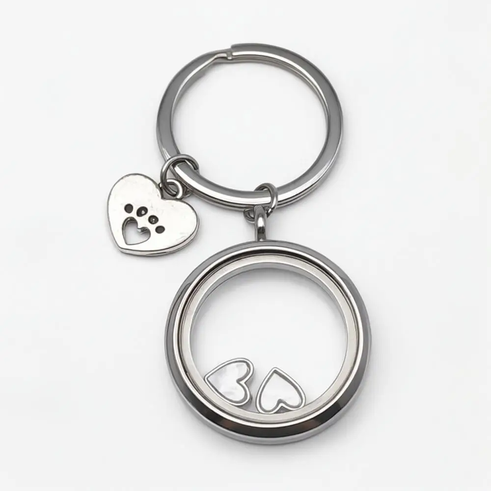 Adjustable Heart Shape Memorial Necklace For Pet Ashes Hair Memory Locket Jewelry Gift For Dog And Cat Lovers