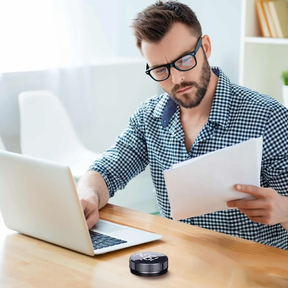 1 قطعة مؤقت رقمي كبير LED عرض المطبخ تذكير الموقت البصري المغناطيسي مؤقت تنازلي للفصول الدراسية الطبخ اللياقة البدنية #6