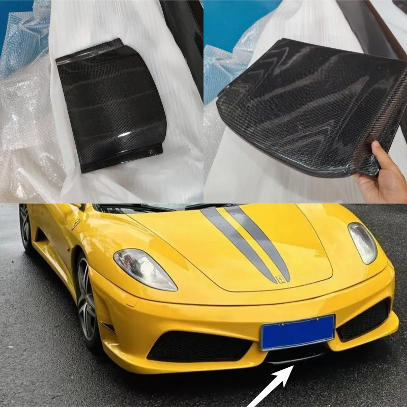 For Ferrari F430 05-09 Carbon Fiber Front Bumper Lip Chin Spoiler Splitter Trim car Bodykits