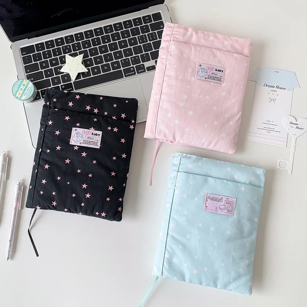Multi-purpose Star Print Book Sleeve Portable Notebook Cover Notebook Protector Students