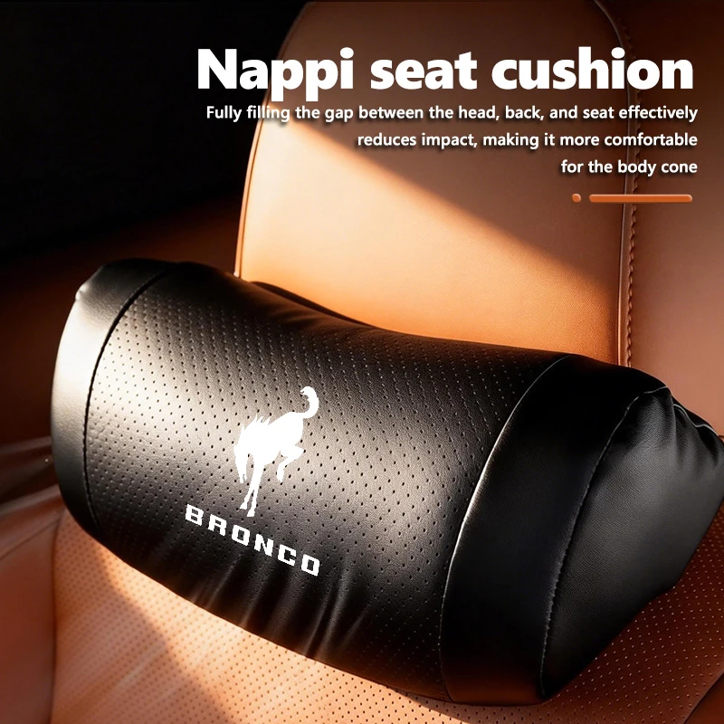 Coussin de repose-tête en mousse à mémoire de forme pour Ford Bronco, réglable, soulage la fatigue, base en diamant, compatible Fiesta Mondeo Fusion