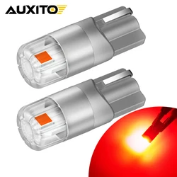 AUXITO 2Pcs T10 LED Red Lamp W5W LED Bulb 194 168 3030SMD Car Parking Position Side Marker Auto Interior Light