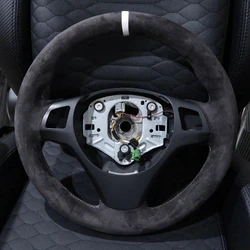 Car Steering Wheel Braid Cover Customized Anti-Slip Suede leather For BMW M Sport M3 E90 E91 E92 E93 E87 E81 E82 E88 X1 E84