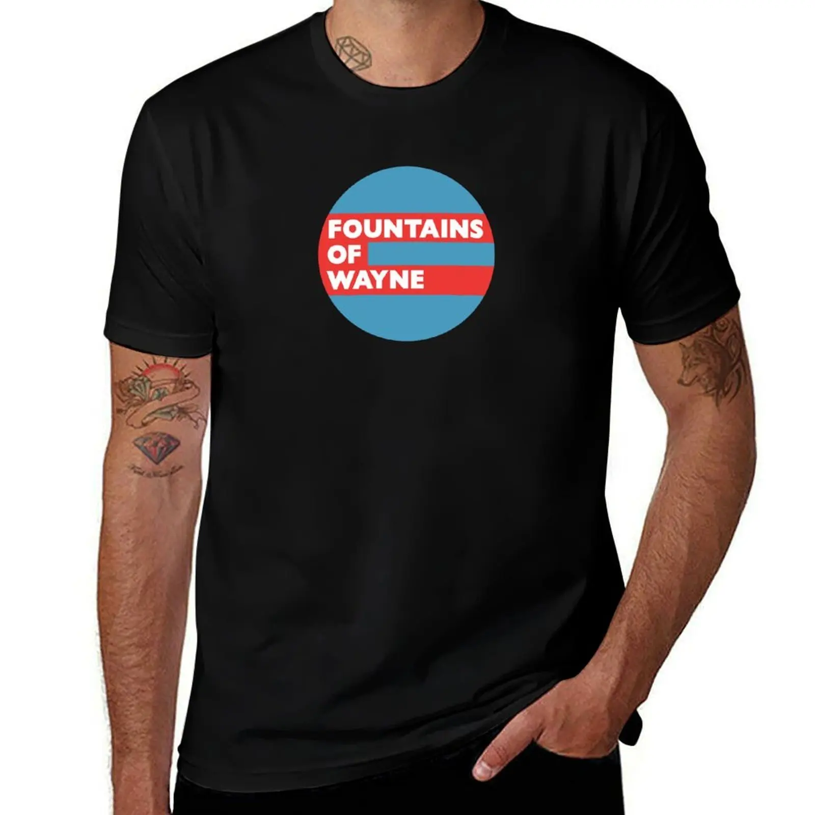 

white White Fountains t cotton shirts cotton of high shirts Red 100% man t & man T-Shirt shirt pack quality t man for Wayne
