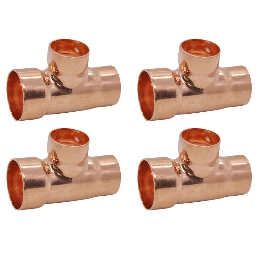 Reducing Tee 22x16x22mm For Refrigeration Systems Air Conditioning Welding And Plumbing Pipe Connections High Pressure Fitting